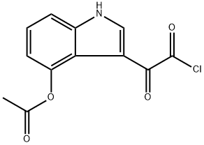 3-(2-chloro-2-oxoacetyl)-1H-indol-4-yl acetate Struktur