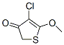 3(2H)-Thiophenone,  4-chloro-5-methoxy- 结构式