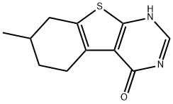 7-METHYL-5,6,7,8-TETRAHYDRO[1]BENZOTHIENO[2,3-D]PYRIMIDIN-4(3H)-ONE Struktur