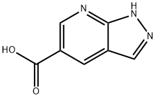 1H-ピラゾロ[3,4-B]ピリジン-5-カルボン酸 化学構造式