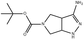 tert-butyl 3-amino-3a,4,6,6a-tetrahydropyrrolo[3,4-c]pyrazole-5(1H)-carboxylate Structure