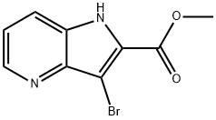 METHYL 3-BROMO-1H-PYRROLO-[3,2-B]PYRIDINE-2-CARBOXYLATE Structure