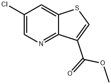 6-氯-噻吩并[3,2-B]吡啶-3-羧酸甲酯 结构式