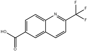 2-三氟甲基喹啉-6-羧酸 结构式