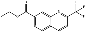 ETHYL 2-(TRIFLUOROMETHYL)-QUINOLINE-7-CARBOXYLATE Structure