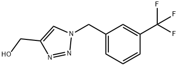 {1-[3-(trifluoromethyl)benzyl]-1H-1,2,3-triazol-4-yl}methanol Structure