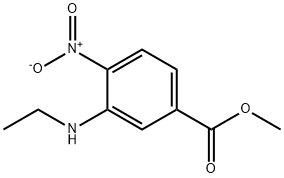 3-(乙基氨基)-4-硝基苯甲酸甲酯, 952183-54-9, 结构式