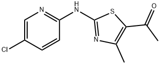 1-{2-[(5-chloro-2-pyridinyl)amino]-4-methyl-1,3-thiazol-5-yl}-1-ethanone Struktur