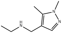 N-[(1,5-ジメチル-1H-ピラゾール-4-イル)メチル]-N-エチルアミン 化学構造式