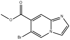 METHYL 6-BROMOIMIDAZO[1,2-A]PYRIDINE-7-CARBOXYLATE Structure