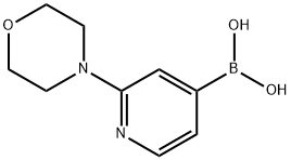 2-モルホリノピリジン-4-イルボロン酸 化学構造式