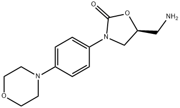 (S)-5-AMinoMethyl-3-(4-Morpholinophenyl)-1,3-oxazolidin-2-one Struktur