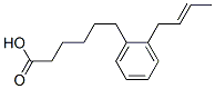 2-(2-ブテニル)ベンゼンヘキサン酸 化学構造式