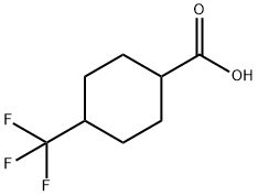 4-(トリフルオロメチル)シクロヘキサンカルボン酸 (cis-, trans-混合物) 化学構造式