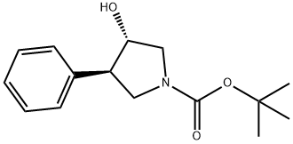 (3S,4R)-3-羟基-4-苯基吡咯烷-1-羧酸叔丁酯, 952343-40-7, 结构式