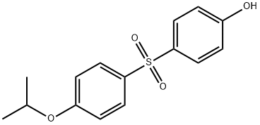 4-[(4-イソプロポキシフェニル)スルホニル]フェノール 化学構造式