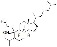 4-methyl-2,3-secocholestane-2,3-diol Structure