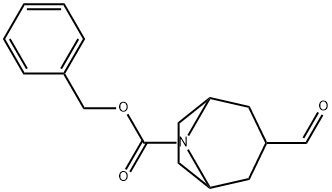 (3-exo)-benzyl3-formyl-8-azabicyclo[3.2.1]octane-8-carboxylate Structure
