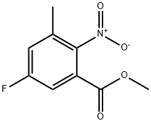 BENZOIC ACID, 5-FLUORO-3-METHYL-2-NITRO-, METHYL ESTER Structure