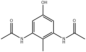 Acetamide,  N,N-(5-hydroxy-2-methyl-1,3-phenylene)bis-,952482-03-0,结构式