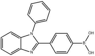 4-(1-苯基-1H-苯并咪唑-2-基)苯硼酸,952514-79-3,结构式
