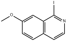 1-iodo-7-methoxyisoquinoline Structure