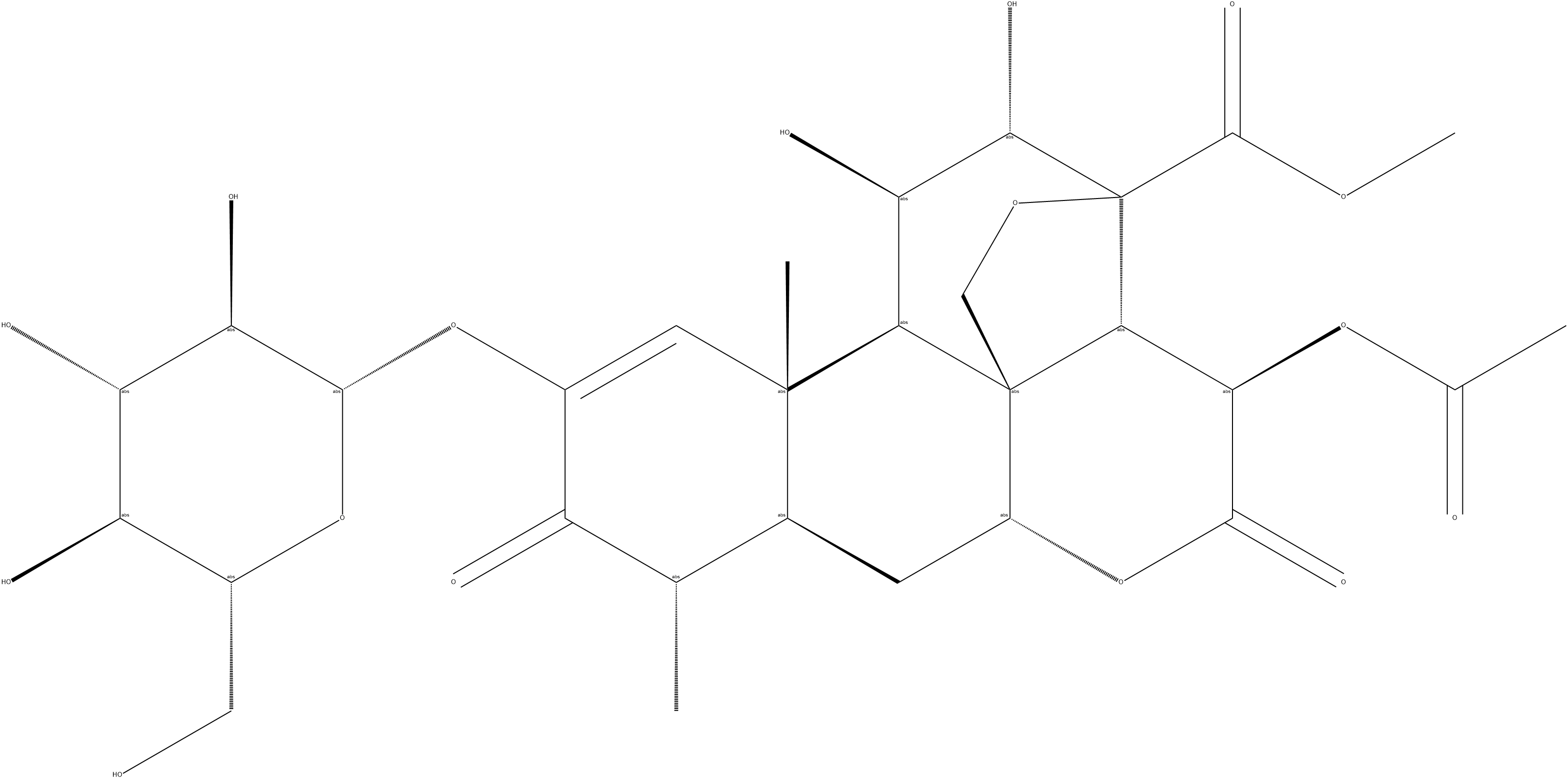 鸦胆子苷F,95258-11-0,结构式