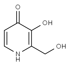 4(1H)-Pyridinone, 3-hydroxy-2-(hydroxymethyl)- (9CI) 结构式