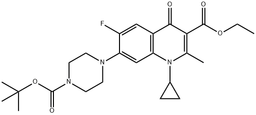 952653-71-3 1-环丙基-6-氟-2-甲基-7-[4-[(2-甲基丙烷-2-基)氧羰基]哌嗪-1-基]-4-氧喹啉-3-羧酸乙酯