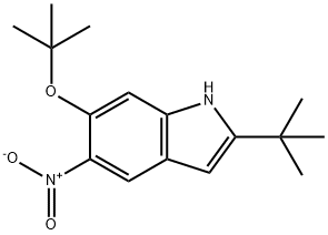 6-tert-butoxy-2-tert-butyl-5-nitro-1H-indole 结构式