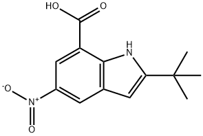 2-tert-butyl-5-nitro-1H-indole-7-carboxylic acid Structure