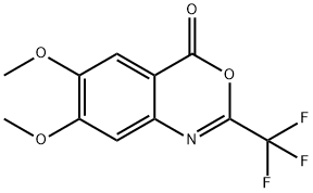6,7-DiMethoxy-2-(trifluoroMethyl)-4H-benzo[d][1,3]oxazin-4-one Struktur