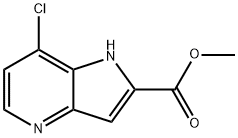 METHYL 7-CHLORO-1H-PYRROLO[3,2-B]PYRIDINE-2-CARBOXYLATE Structure