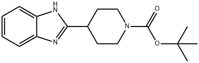 tert-butyl 4-(1H-benzo[d]iMidazol-2-yl)piperidine-1-carboxylate Struktur