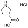 PYRROLIDINE-3-CARBOXYLIC ACID HYDROCHLORIDE Struktur
