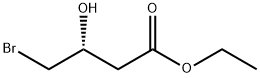 (R)-(+)-4-ブロモ-3-ヒドロキシ酪酸エチル 化学構造式