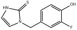 1-[(3-Fluoro-4-hydroxyphenyl)methyl]-1,3-dihydro-2H-imidazole-2-thione 结构式