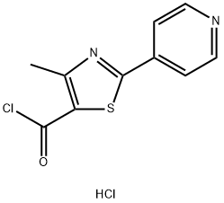 4-メチル-2-ピリド-4-イル-1,3-チアゾール-5-カルボニルクロリド塩酸塩 化学構造式