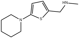 N-methyl-[(5-piperidinothien-2-yl)methyl]amine Struktur