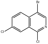 Isoquinoline, 4-broMo-1,7-dichloro- Structure