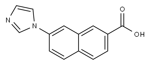 7-imidazol-1-ylnaphthalene-2-carboxylic acid 结构式