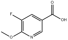 5-FLUORO-6-METHOXY-3-PYRIDINECARBOXYLIC ACID Structure