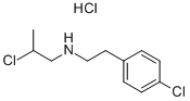 1-[[2-(4-Chlorophenyl)ethyl]amino]-2-chloropropane hydrochloride 化学構造式