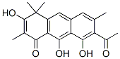 7-Acetyl-3,8,9-trihydroxy-2,4,4,6-tetramethylanthracen-1(4H)-one Structure