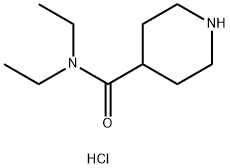 N,N-ジエチル-4-ピペリジンカルボキサミド塩酸塩 化学構造式