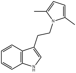 3-[2-(2,5-ジメチル-1H-ピロール-1-イル)エチル]-1H-インドール 化学構造式