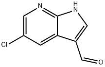 5-氯-1H-吡咯并[2,3-B]吡啶-3-甲醛, 954112-61-9, 结构式