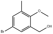 (5-BROMO-2-METHOXY-3-METHYLPHENYL)METHANOL Structure