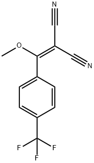 {methoxy[4-(trifluoromethyl)phenyl]methylidene}propanedinitrile Structure