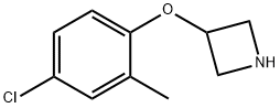 3-(4-クロロ-2-メチルフェノキシ)アゼチジン HYDROCHLORIDE 化学構造式